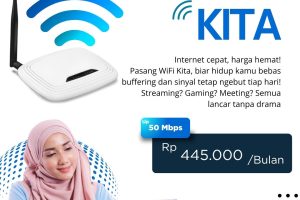 PROMO PAKET INTERNET up to 50 mbps Rp 445k/bulan