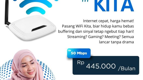 PROMO PAKET INTERNET up to 50 mbps Rp 445k/bulan